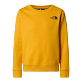 The North Face Felpa Chiusa Girocollo tinta unita con Logo Giallo per Bambino NF0A89H756P GIALLO THE NORTH FACE 