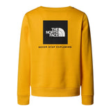 The North Face Felpa Chiusa Girocollo tinta unita con Logo Giallo per Bambino NF0A89H756P GIALLO THE NORTH FACE 