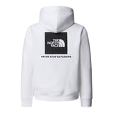 The North Face Felpa Chiusa con Cappuccio tinta unita con Logo Bianco per Bambino NF0A89H9LA9 BIANCO THE NORTH FACE 