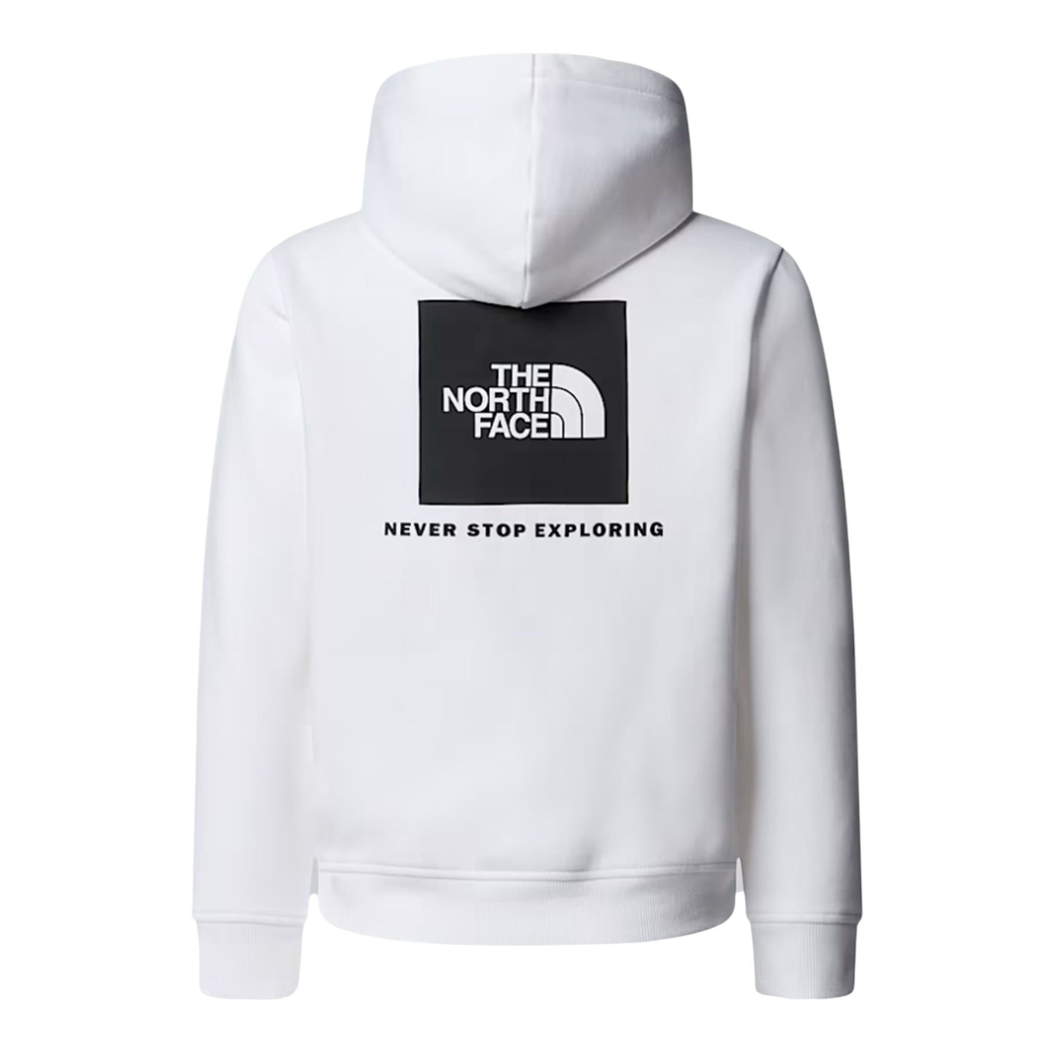 The North Face Felpa Chiusa con Cappuccio tinta unita con Logo Bianco per Bambino NF0A89H9LA9 BIANCO THE NORTH FACE 