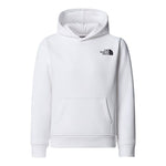 The North Face Felpa Chiusa con Cappuccio tinta unita con Logo Bianco per Bambino NF0A89H9LA9 BIANCO THE NORTH FACE 