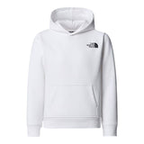 The North Face Felpa Chiusa con Cappuccio tinta unita con Logo Bianco per Bambino NF0A89H9LA9 BIANCO THE NORTH FACE 