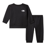 The North Face Completo 2 Pezzi Felpa-Pantalone tinta unita Nero per Neonato NF0A8CV1JK3 NERO THE NORTH FACE 