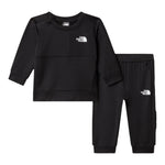 The North Face Completo 2 Pezzi Felpa-Pantalone tinta unita Nero per Neonato NF0A8CV1JK3 NERO THE NORTH FACE 