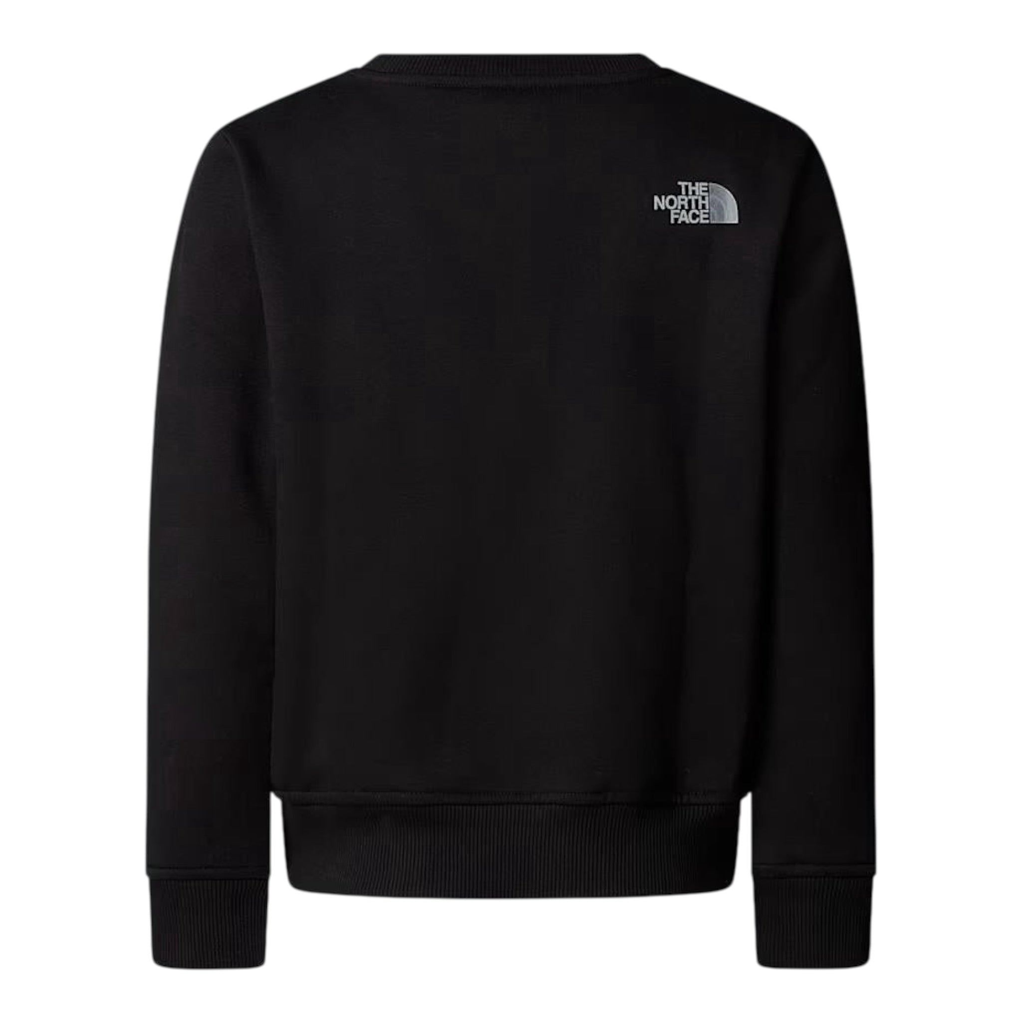 The North Face Felpa Chiusa Girocollo tinta unita con Logo Nero per Bambino NF0A8EATJK3 NERO THE NORTH FACE 