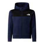 The North Face Felpa con Zip E Cappuccio tinta unita Blu per Bambino NF0A8EB68K2 BLU THE NORTH FACE 