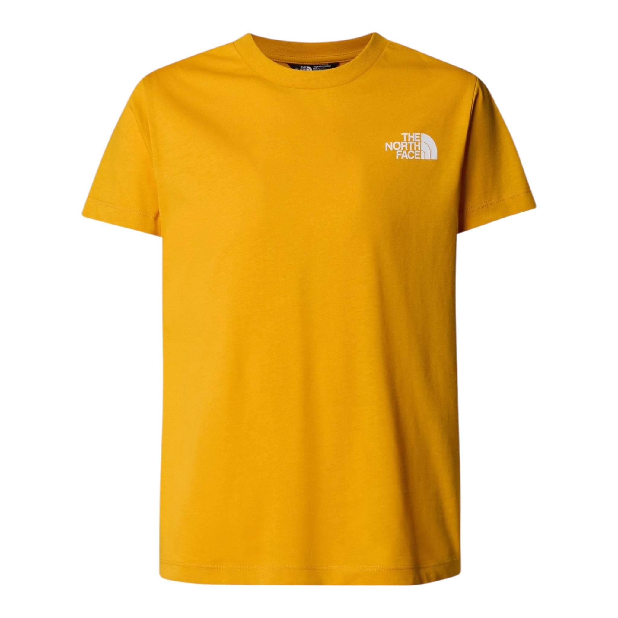 The North Face T-Shirt Girocollo tinta unita con Logo Senape per Bambino NF0A8EFN66P SENAPE THE NORTH FACE 
