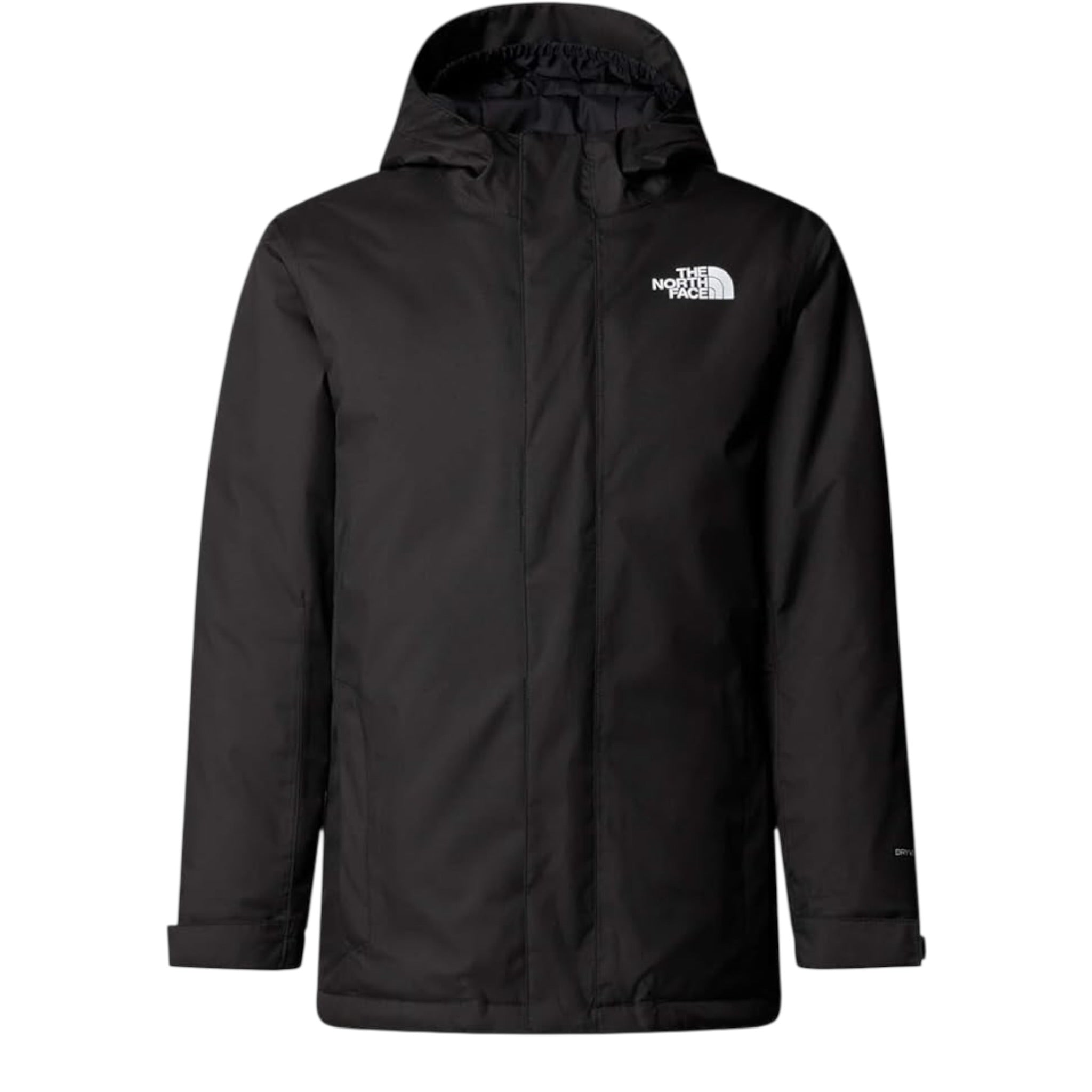 The North Face Giubbino tinta unita con Zip E Cappuccio Nero per Bambino NF0A8EJQJK3 NERO THE NORTH FACE 