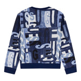 Guess Felpa tinta unita con Fantasia Blu per Neonato N5BQ05KAD74X BLU GUESS 