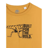 Timberland Shirt tinta unita con Stampa Senape per Bambino T60301 SENAPE TIMBERLAND 