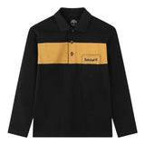 Timberland Polo Bicolore con Stampa Nero per Bambino T60309 NERO TIMBERLAND 
