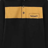 Timberland Polo Bicolore con Stampa Nero per Bambino T60309 NERO TIMBERLAND 