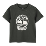 Timberland T-Shirt tinta unita con Stampa Verde per Bambino T60422 VERDE TIMBERLAND 