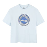 Timberland T-Shirt tinta unita con Stampa Azzurro per Bambino T60438 AZZURRO TIMBERLAND 