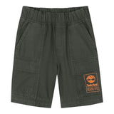 Timberland Pantalone tinta unita con Cerniere Verde per Bambino T60468 VERDE TIMBERLAND 