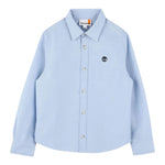 Timberland Camicia tinta unita con Logo Azzurro per Bambino T60519 AZZURRO TIMBERLAND 