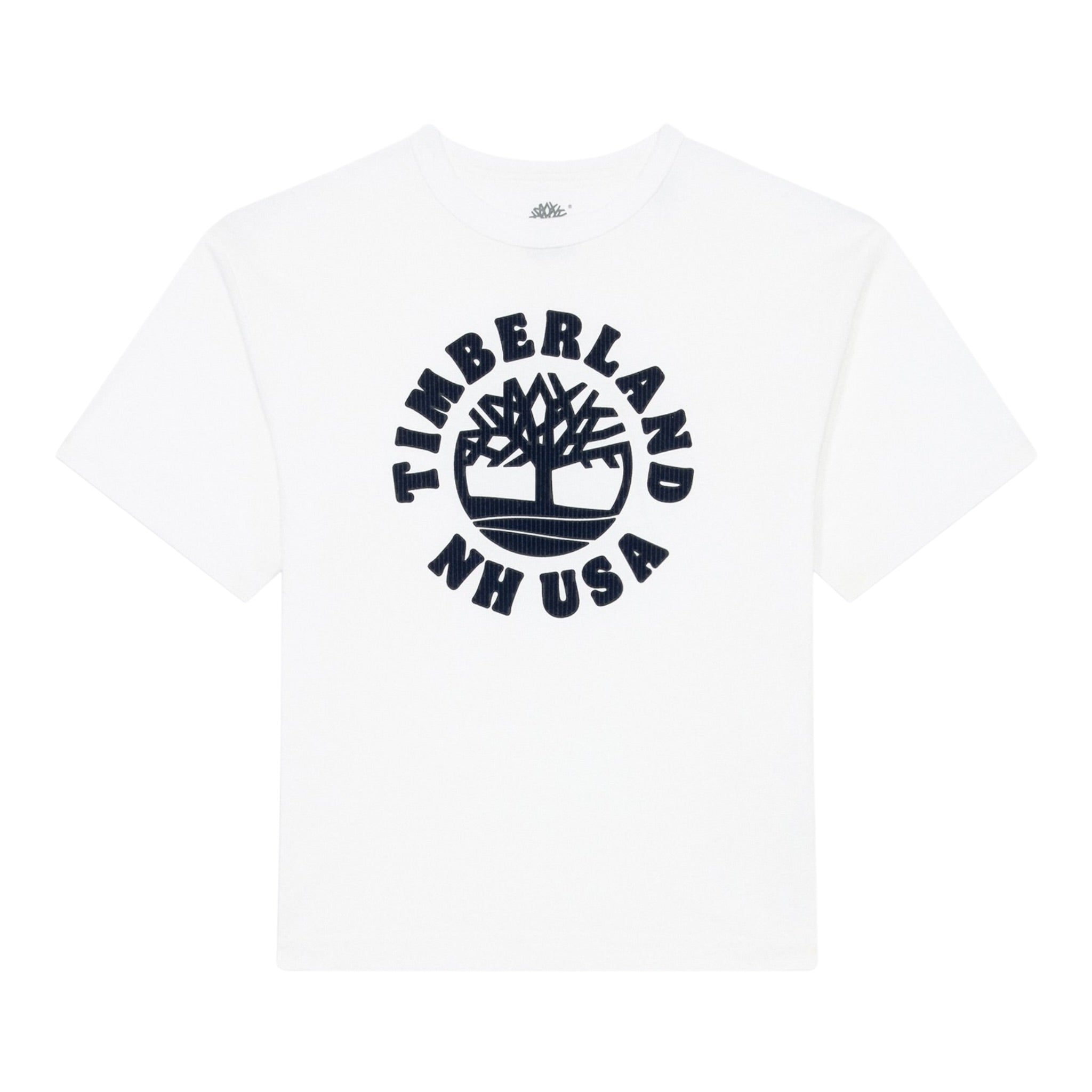 Timberland T-Shirt tinta unita con Stampa Bianco per Bambino T60532 BIANCO TIMBERLAND 