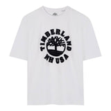 Timberland T-Shirt tinta unita con Stampa Bianco per Bambino T60532X BIANCO TIMBERLAND 