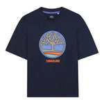 Timberland T-Shirt tinta unita con Stampa Blu per Bambino T60541X BLU TIMBERLAND 
