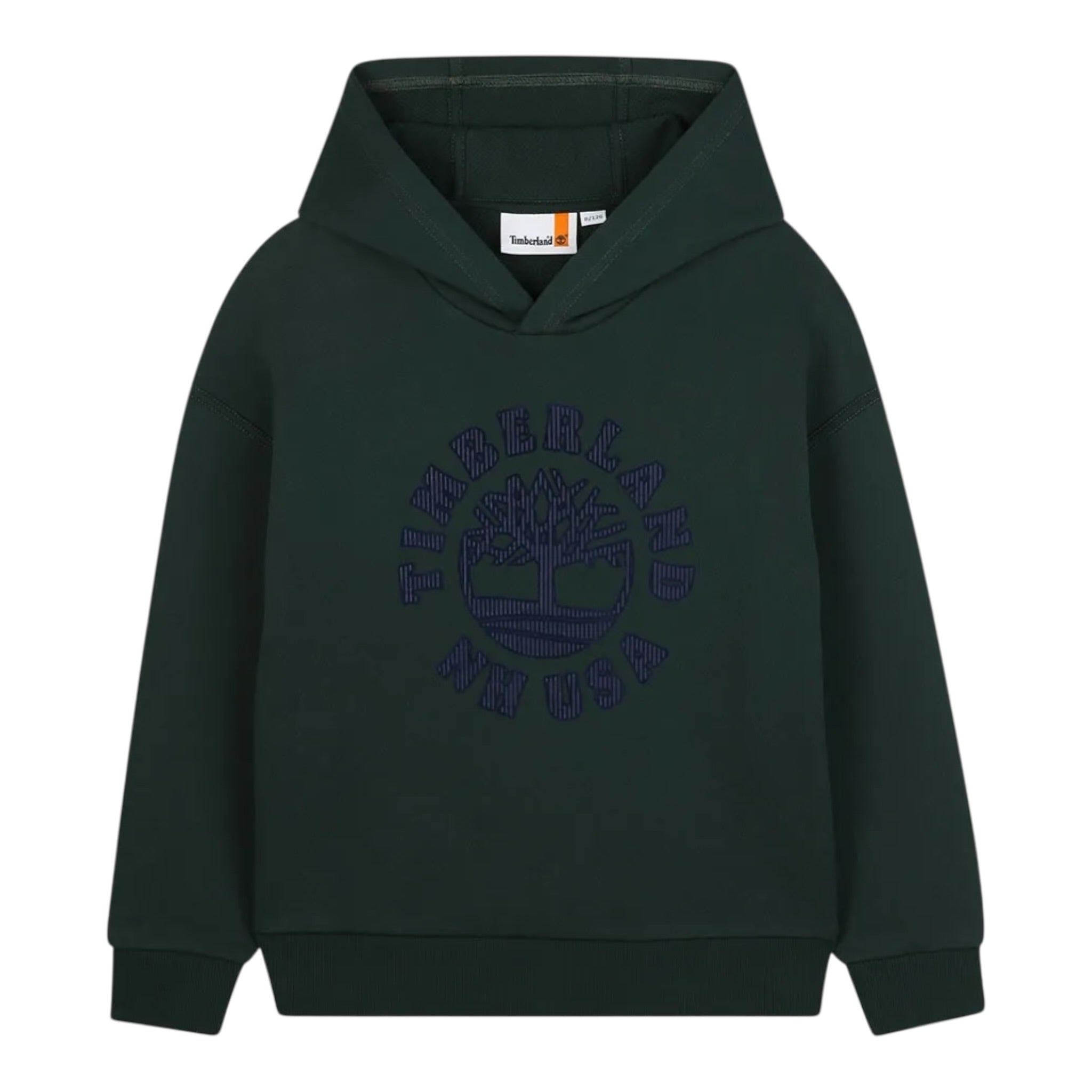 Timberland Felpa Chiusa con Cappuccio tinta unita Verde per Bambino T60548 VERDE TIMBERLAND 