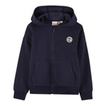 Timberland Felpa tinta unita con Zip E Cappuccio Blu per Bambino T60560 BLU TIMBERLAND 
