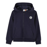 Timberland Felpa tinta unita con Zip E Cappuccio Blu per Bambino T60560X BLU TIMBERLAND 