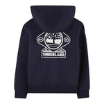 Timberland Felpa tinta unita con Zip E Cappuccio Blu per Bambino T60560X BLU TIMBERLAND 