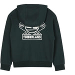 Timberland Felpa tinta unita con Zip E Cappuccio Verde per Bambino T60560X VERDE TIMBERLAND 