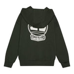 Timberland Felpa tinta unita con Zip E Cappuccio Verde per Bambino T60560XX VERDE TIMBERLAND 