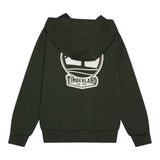 Timberland Felpa tinta unita con Zip E Cappuccio Verde per Bambino T60560XX VERDE TIMBERLAND 