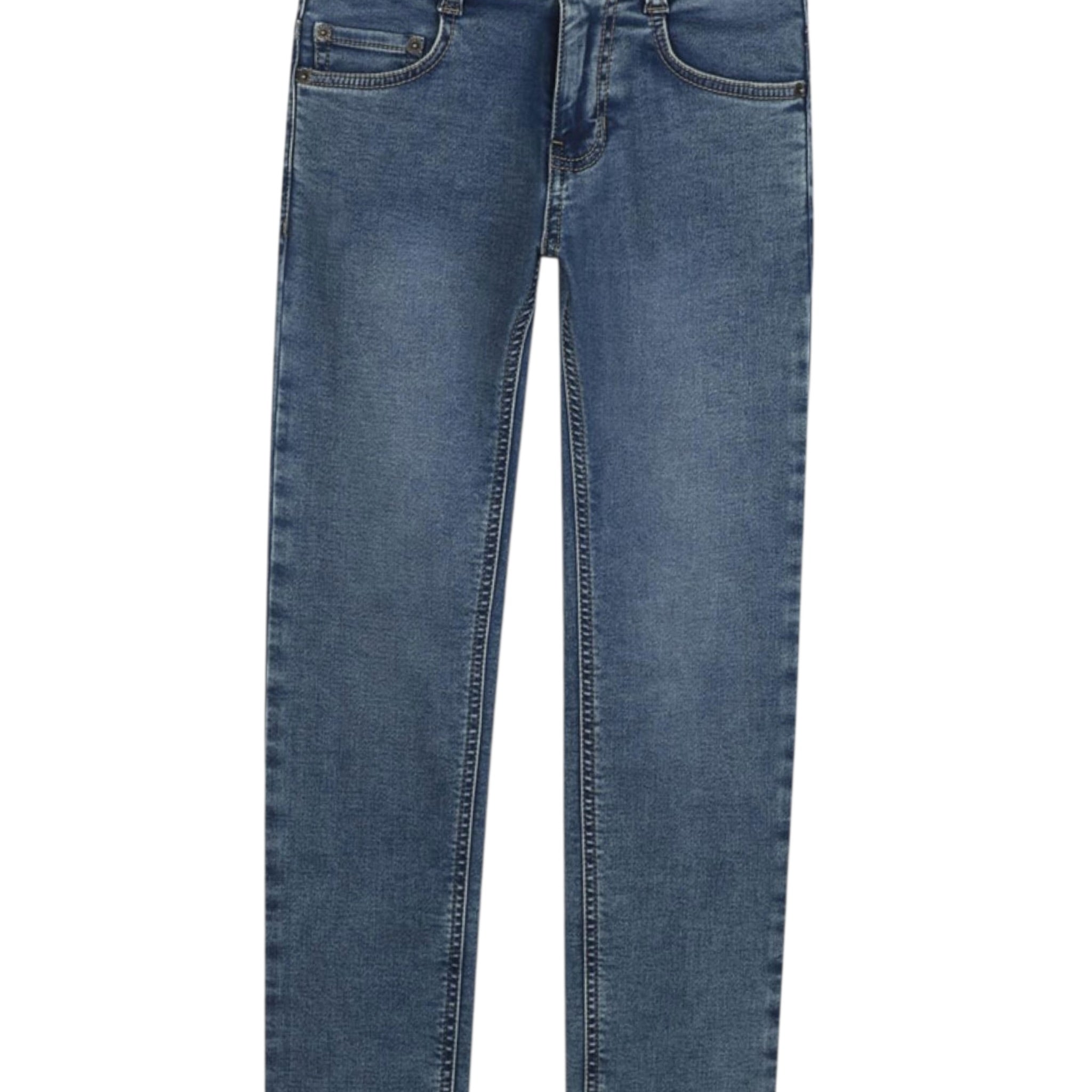 Timberland Jeans tinta unita con Girovita Regolabile Azzurro per Bambino T60564 AZZURRO TIMBERLAND 