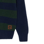 Timberland Maglia Bicolore con Collo Blu/Verde per Bambino T60571 BLU/VERDE TIMBERLAND 