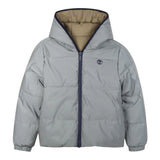Timberland Giubbino Reversibile con Zip E Cappuccio Catalinfrangente Grigio per Bambino T60573 GRIGIO TIMBERLAND 