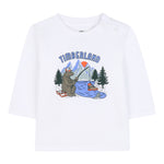 Timberland Shirt tinta unita con Stampa Bianco per Neonato T60584 BIANCO TIMBERLAND 