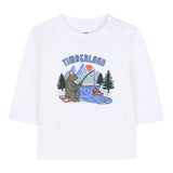 Timberland Shirt tinta unita con Stampa Bianco per Neonato T60584 BIANCO TIMBERLAND 