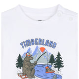 Timberland Shirt tinta unita con Stampa Bianco per Bambino T60584J BIANCO TIMBERLAND 