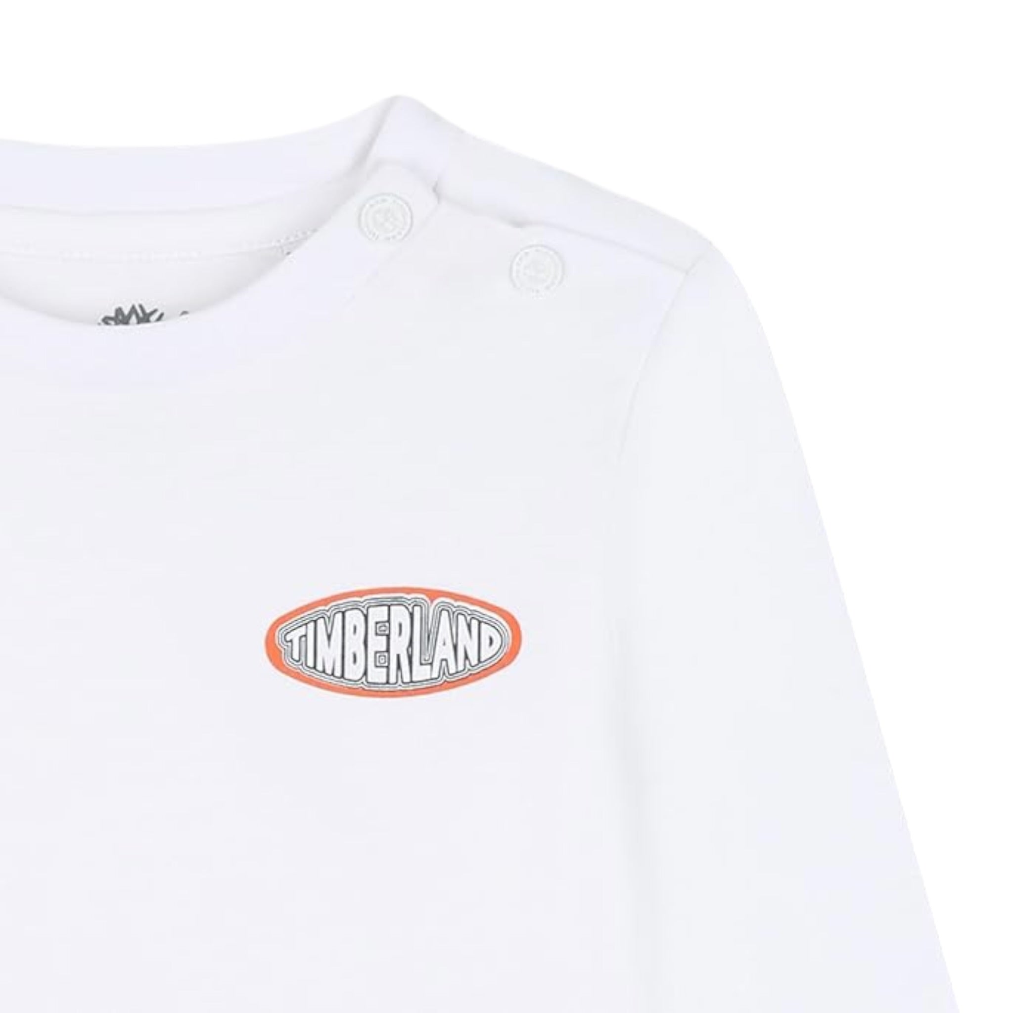 Timberland Shirt tinta unita con Stampa Bianco per Bambino T60587J BIANCO TIMBERLAND 