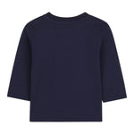 Timberland Shirt tinta unita Girocollo con Stampa Blu per Bambino T60588J BLU TIMBERLAND 