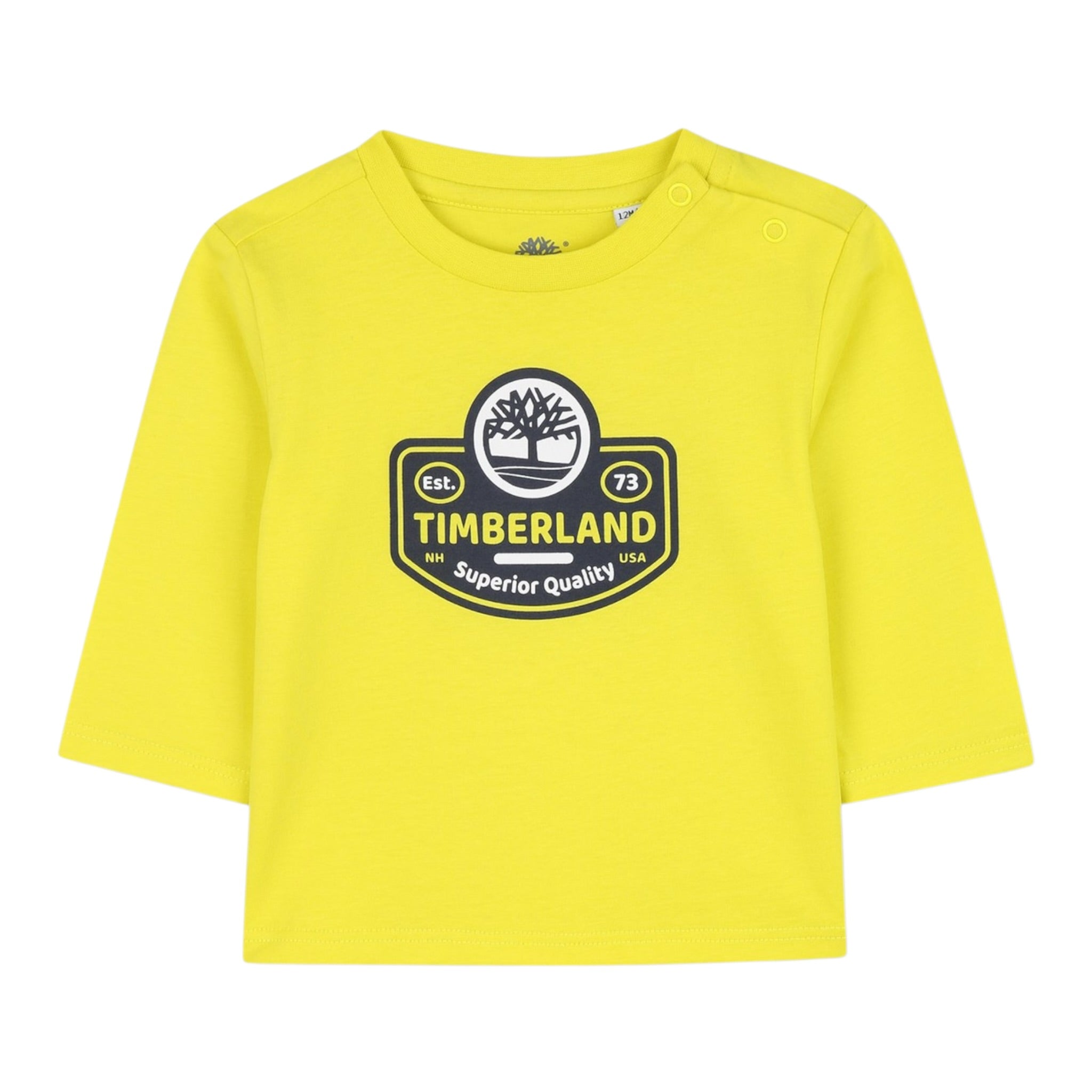 Timberland Shirt tinta unita Girocollo con Stampa Giallo per Bambino T60588J GIALLO TIMBERLAND 