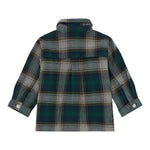 Timberland Camicia tinta unita con Fantasia A Quadri Verde per Bambino T60600J VERDE TIMBERLAND 