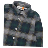 Timberland Camicia tinta unita con Fantasia A Quadri Verde per Bambino T60600XJ VERDE TIMBERLAND 