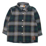 Timberland Camicia tinta unita con Fantasia A Quadri Verde per Neonato T60600X VERDE TIMBERLAND 