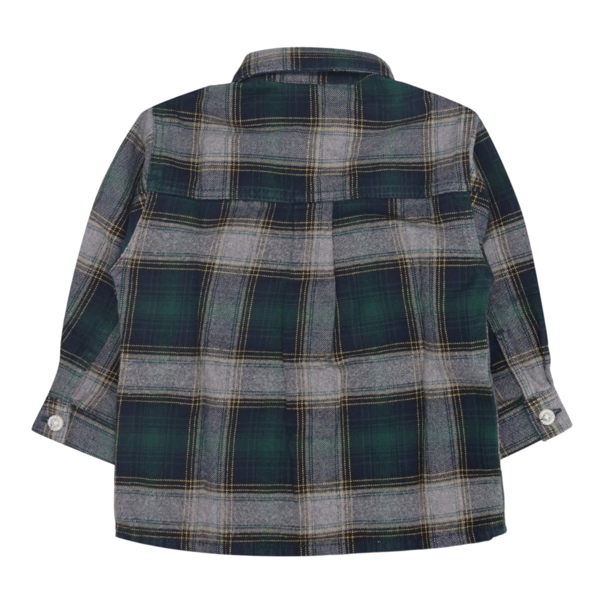 Timberland Camicia tinta unita con Fantasia A Quadri Verde per Neonato T60600XX VERDE TIMBERLAND 