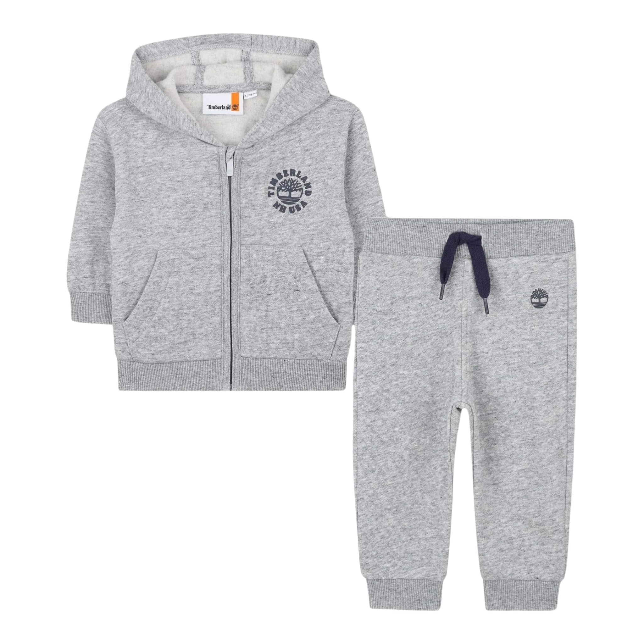 Timberland Completo 2 Pezzi Felpa-Pantalone tinta unita Grigio per Neonato T60606 GRIGIO TIMBERLAND 