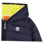 Timberland Giubbino Bicolore con Zip E Cappuccio Blu per Bambino T60607X BLU TIMBERLAND 