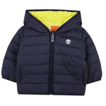 Timberland Giubbino Bicolore con Zip E Cappuccio Blu per Bambino T60607X BLU TIMBERLAND 