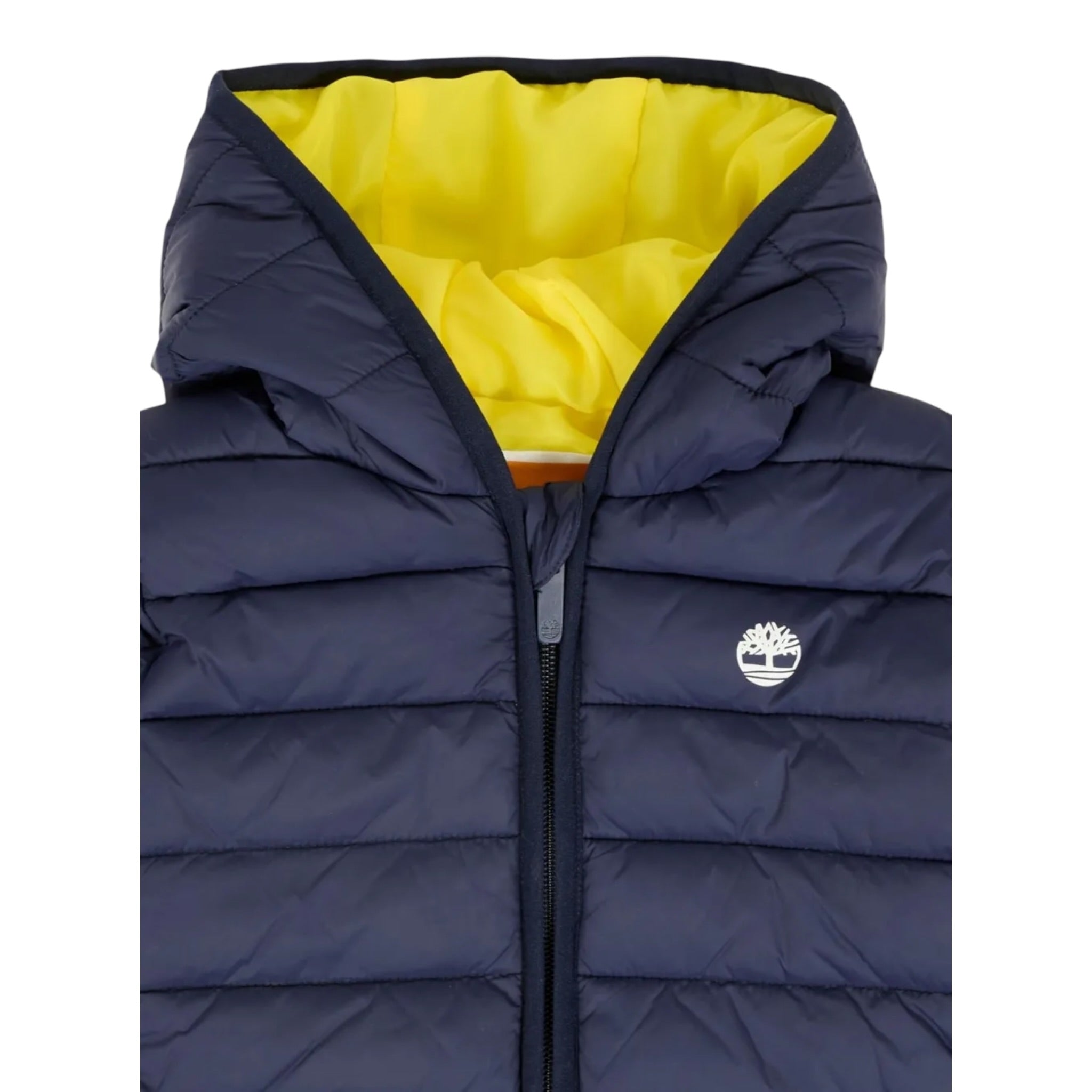 Timberland Giubbino Bicolore con Zip E Cappuccio Blu per Neonato T60607XX BLU TIMBERLAND 