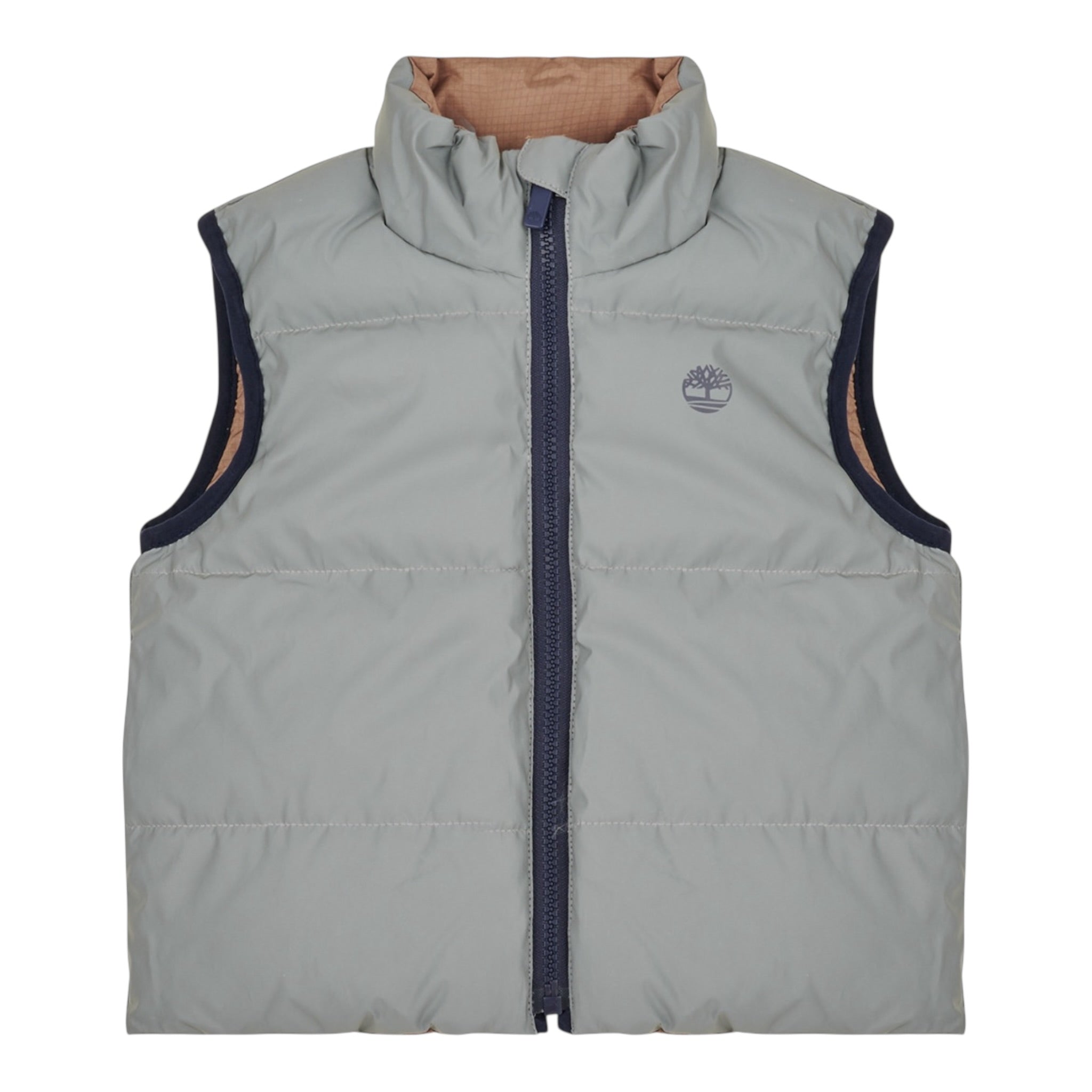 Timberland Giubbino Reversibile Smanicato Bicolore Grigio/Beige per Neonato T60763N GRIGIO/BEIGE TIMBERLAND 