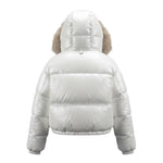To Be Too Giubbino tinta unita con Zip E Cappuccio Bianco per Bambina AI25T808W25 BIANCO TO be too 