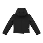 To Be Too Giubbino tinta unita con Zip E Cappuccio Nero per Bambina T717W25 NERO TO be too 